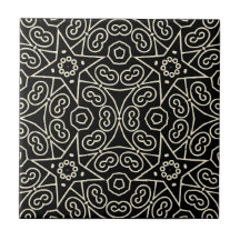 Elegant zwart-wit abstract geometrisch patroon