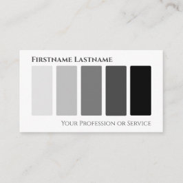 Elegant zwart wit abstract moderne vormen QR-code Visitekaartje