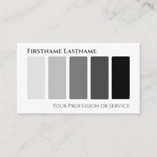 Elegant zwart wit abstract moderne vormen QR-code Visitekaartje