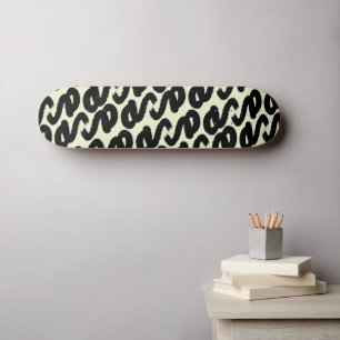 Elegant zwart-wit abstract patroon persoonlijk skateboard