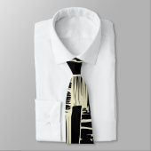Elegant zwart-wit abstract patroon stropdas (Gebonden)