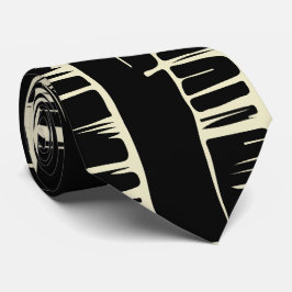 Elegant zwart-wit abstract patroon stropdas
