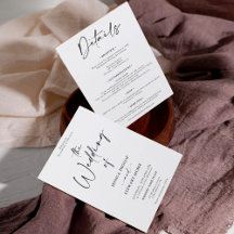 Elegant zwart wit, allemaal in één kalligrafische 