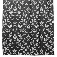 Elegant zwart-wit bloemenpatroon