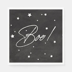 Elegant zwart/wit boek! Halloweenfeest Servet