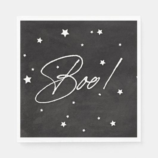 Elegant zwart/wit boek! Halloweenfeest Servet (Voorkant)