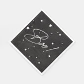 Elegant zwart/wit boek! Halloweenfeest Servet (Hoek)