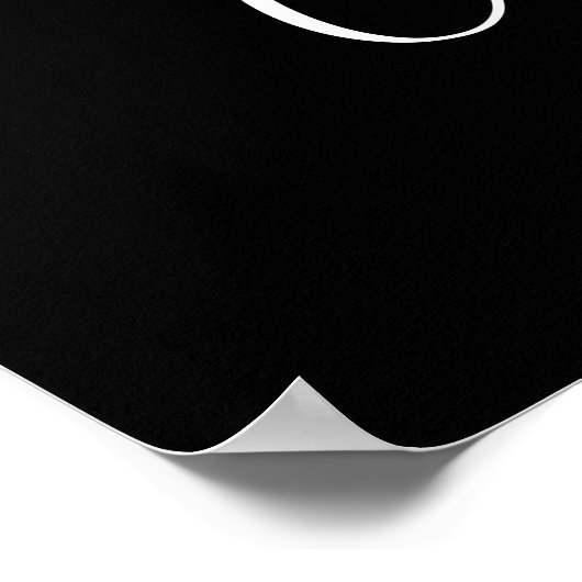 Elegant Zwart-wit boho bruiloft welkom teken Poster