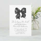 Elegant zwart-wit boog Vrijgezellenfeest Kaart (Staand voorkant)