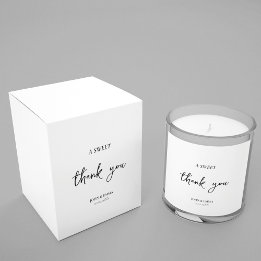 Elegant zwart-wit bruiloft thema bedankdoosjes