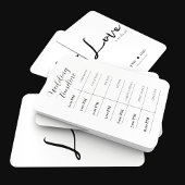 Elegant zwart-wit bruiloft thema handwaaier