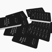 Elegant zwart-wit bruiloft thema handwaaier