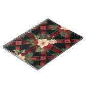 Elegant zwart-wit Buffalo Plaid Patroon Notebo Notitieboek (Linkerzijde)