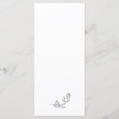 Elegant Zwart & Wit Crest Menu (Achterkant)