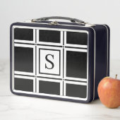 Elegant zwart-wit Custom Single Initiaal (In situ)