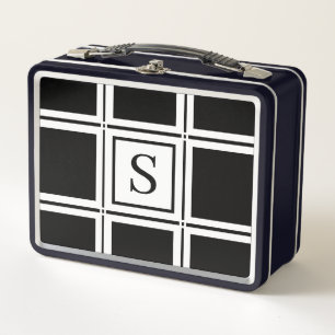 Elegant zwart-wit Custom Single Initiaal