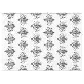 Elegant  zwart-wit Damasontwerp Tafelkleed (Voorkant (Horizontaal))