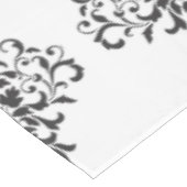 Elegant  zwart-wit Damasontwerp Tafelkleed (Gekanteld)