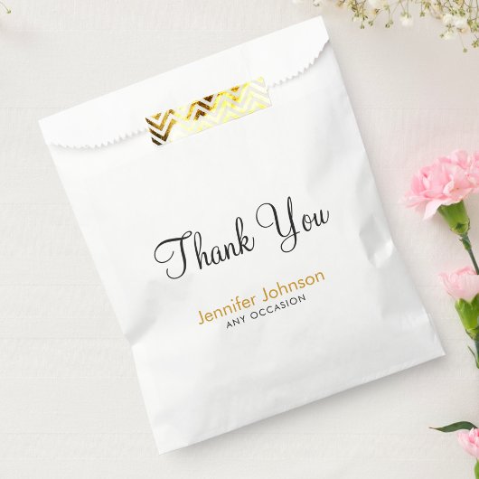 Elegant Zwart Wit Dank Je Script Persoonlijk Bedankzakje