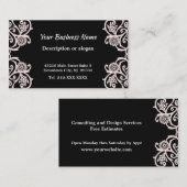 Elegant zwart-wit decoventiel Visitekaartje (Voorkant / Achterkant)