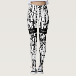 Elegant zwart wit design leggings