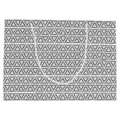 Elegant zwart wit driehoekig geometrisch patroon groot cadeauzakje (Achterkant)