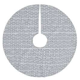 Elegant zwart wit driehoekig geometrisch patroon kerstboom rok
