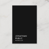 Elegant zwart-wit, eenvoudige Sjabloon, modern Visitekaartje (Voorkant)