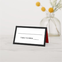 Elegant zwart, wit en rood