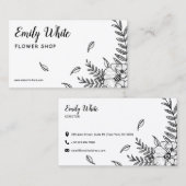 Elegant  zwart-wit Epic Visitekaartje (Voorkant / Achterkant)