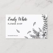 Elegant  zwart-wit Epic Visitekaartje (Voorkant)