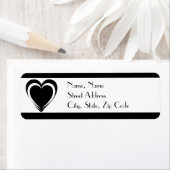 Elegant zwart-wit etiket (Insitu)