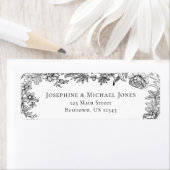 Elegant zwart-wit etiket (Insitu)