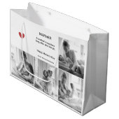 Elegant zwart-wit fotocollage Moederdag - Groot Cadeauzakje (Voorkant Gekanteld)