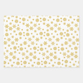 Elegant Zwart Wit & Geel Vrolijk Kerstfeest Inpakpapier Vel (Voorkant 3)