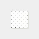 Elegant zwart wit geometrisch patroon | driehoeken post-it® notes (Voorkant)