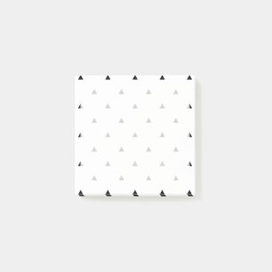 Elegant zwart wit geometrisch patroon   driehoeken post-it® notes