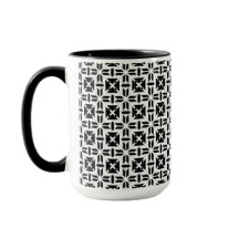 Elegant zwart-wit geometrisch patroon