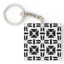 Elegant zwart-wit geometrisch patroon