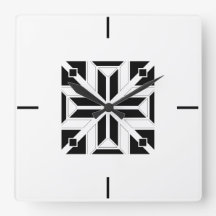 Elegant zwart-wit geometrisch patroon