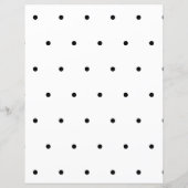 Elegant zwart-wit, gepersonaliseerd papier (Achterkant)