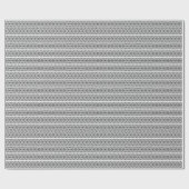 Elegant zwart wit gestreept decoratief cadeaupapier (Vlak)