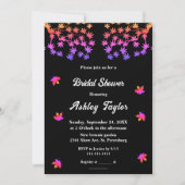 Elegant zwart-wit Glowy Herfst Vrijgezellenfeest Kaart (Voorkant)