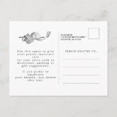 Elegant Zwart Wit Golf 18e Verjaardagsfeest Uitnodiging Briefkaart (Achterkant)