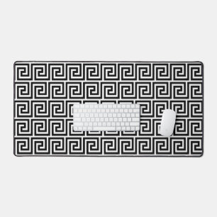 Elegant zwart-wit Griekse patroon Bureaumat