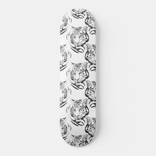 Elegant zwart-wit, groot design persoonlijk skateboard (Voorkant)