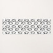 Elegant zwart-wit, groot design yogamat (Achterkant (horizontaal))