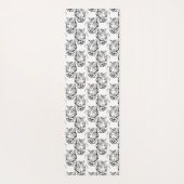 Elegant zwart-wit, groot design yogamat (Achterkant)