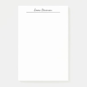 Elegant Zwart & Wit Handschrift Professioneel Post-it® Notes