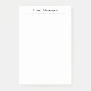 Elegant Zwart & Wit Handschrift Professioneel Post-it® Notes